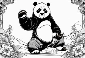 kung fu panda tattoo idea