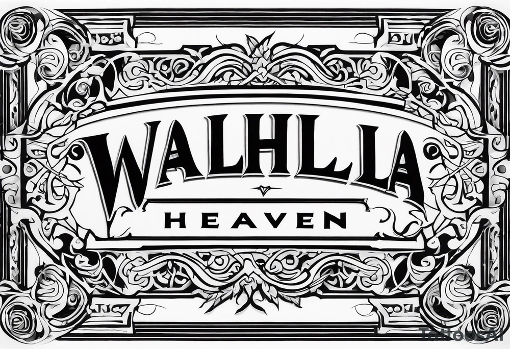 Valhalla heaven tattoo idea