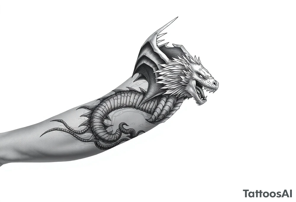 never ending story sleeve with falkor and Atreyu tattoo idea