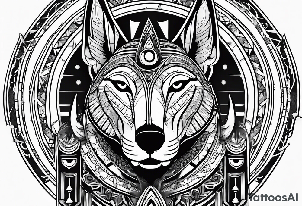 olho de anubis tattoo idea