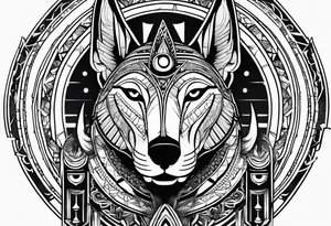 olho de anubis tattoo idea