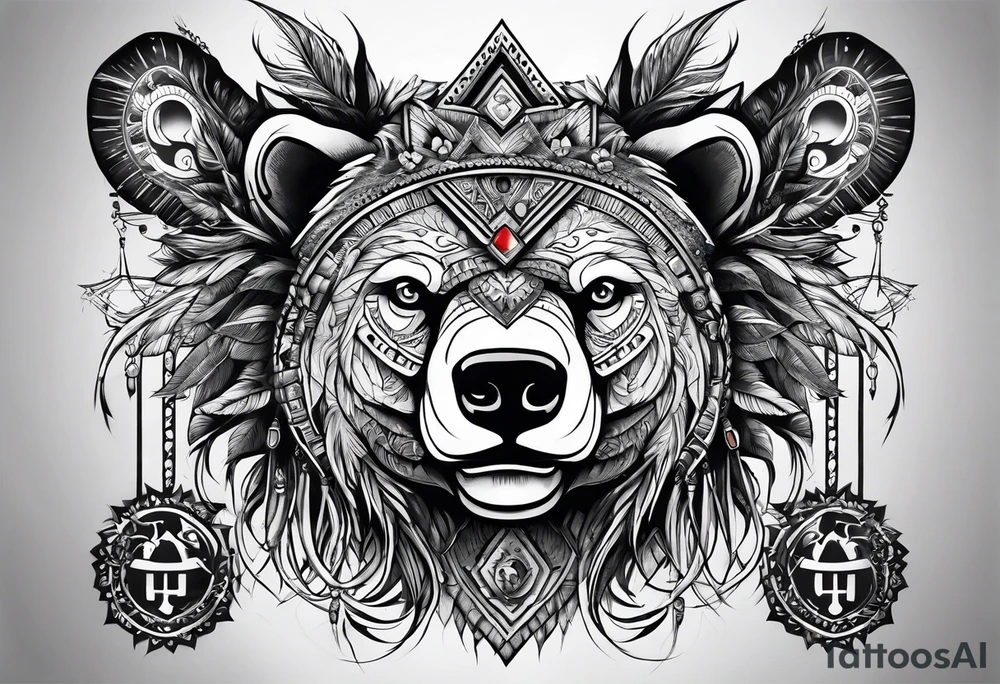 Bear Magi Medicine Man tattoo idea
