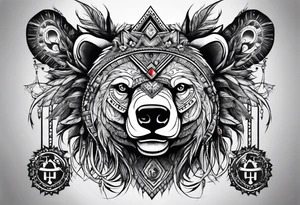 Bear Magi Medicine Man tattoo idea