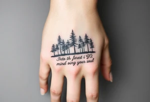 Into the forest I go to lose my mind and find my soul tattoo idea