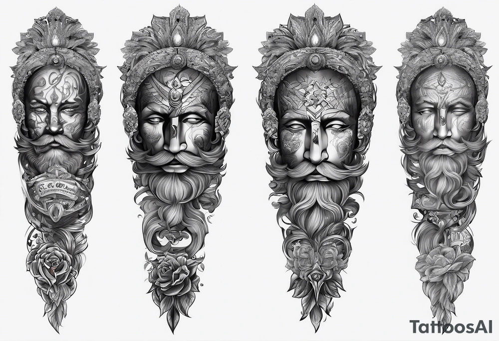 Men's tattoo. "God is inside me" tattoo idea