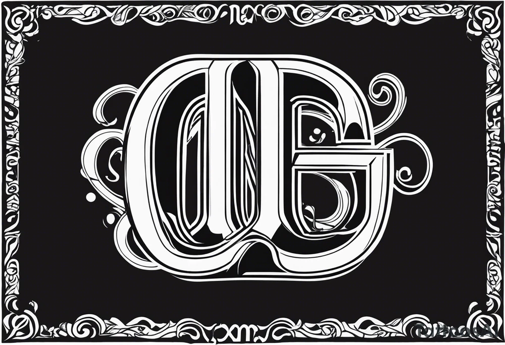 Initials JDM , JNM , JAG tattoo idea