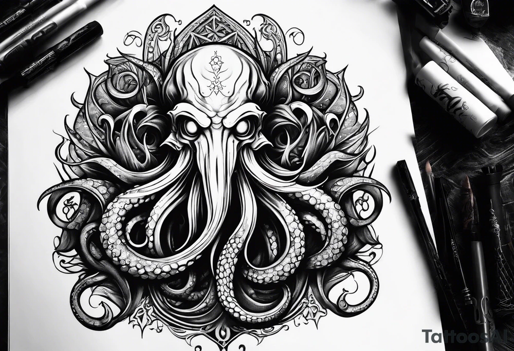 Chthulu tattoo idea