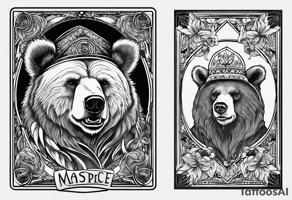 The fool tarot as a bear tattoo idea