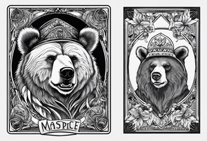 The fool tarot as a bear tattoo idea
