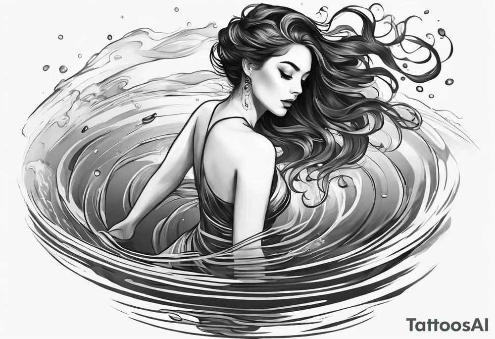 full body
girl floating in water
from an aerial view
subtle tattoo idea