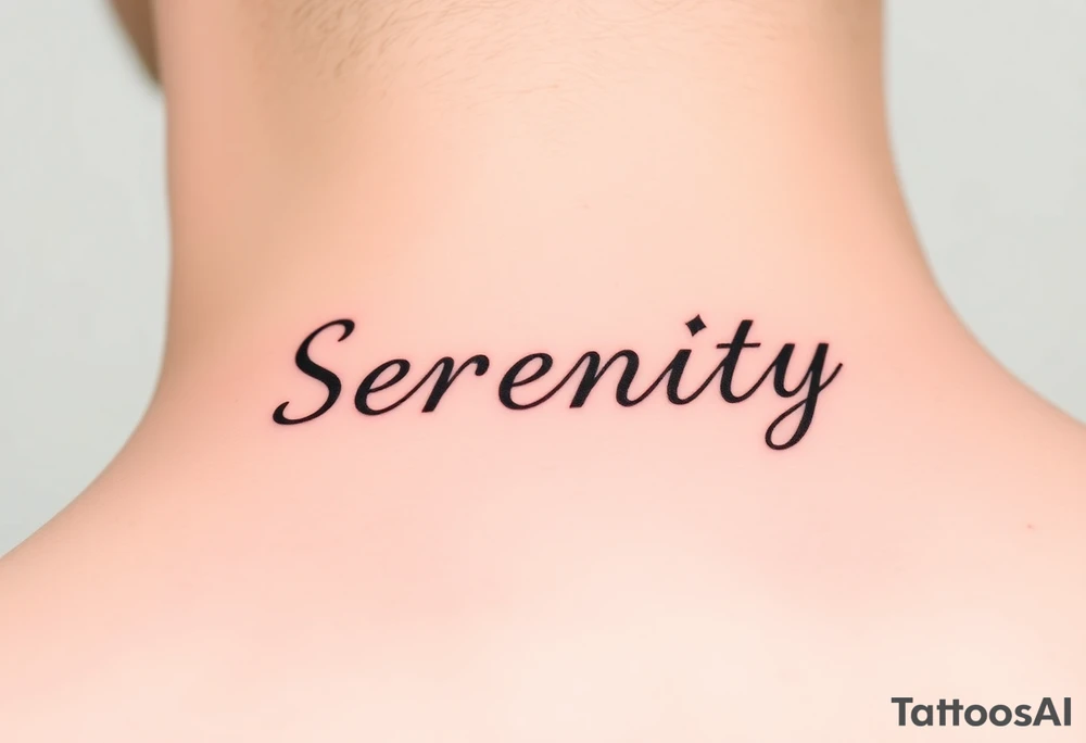 Serenity tattoo idea