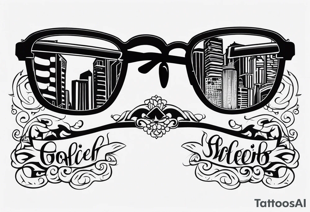Officer Sunglasses tattoo idea