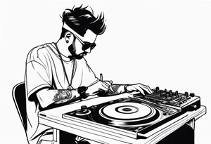 DJ NIGHT tattoo idea