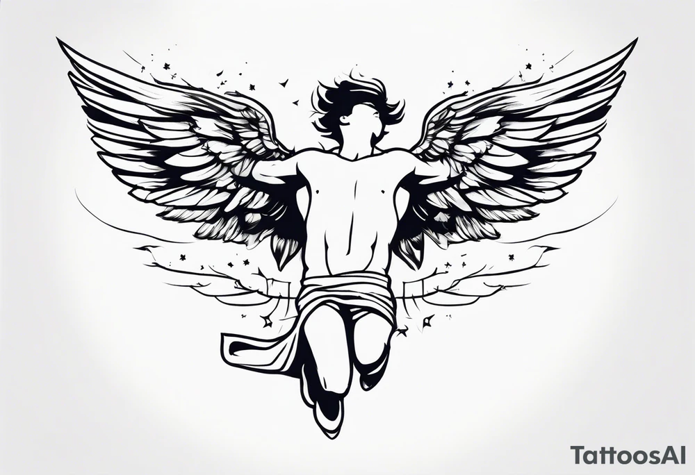 icarus falling tattoo idea