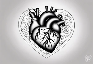 A heart with a CTG line. tattoo idea