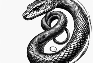 i want tatto of snake wraping around my forearm tattoo idea