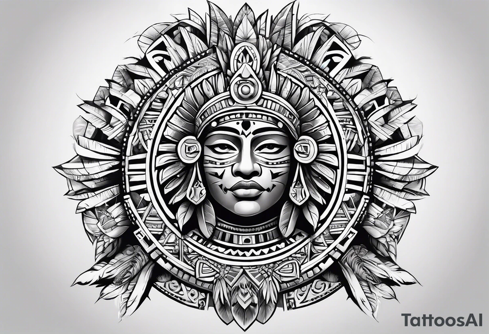 Aztec tattoo idea
