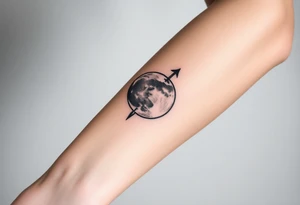 diabolic moon tattoo idea