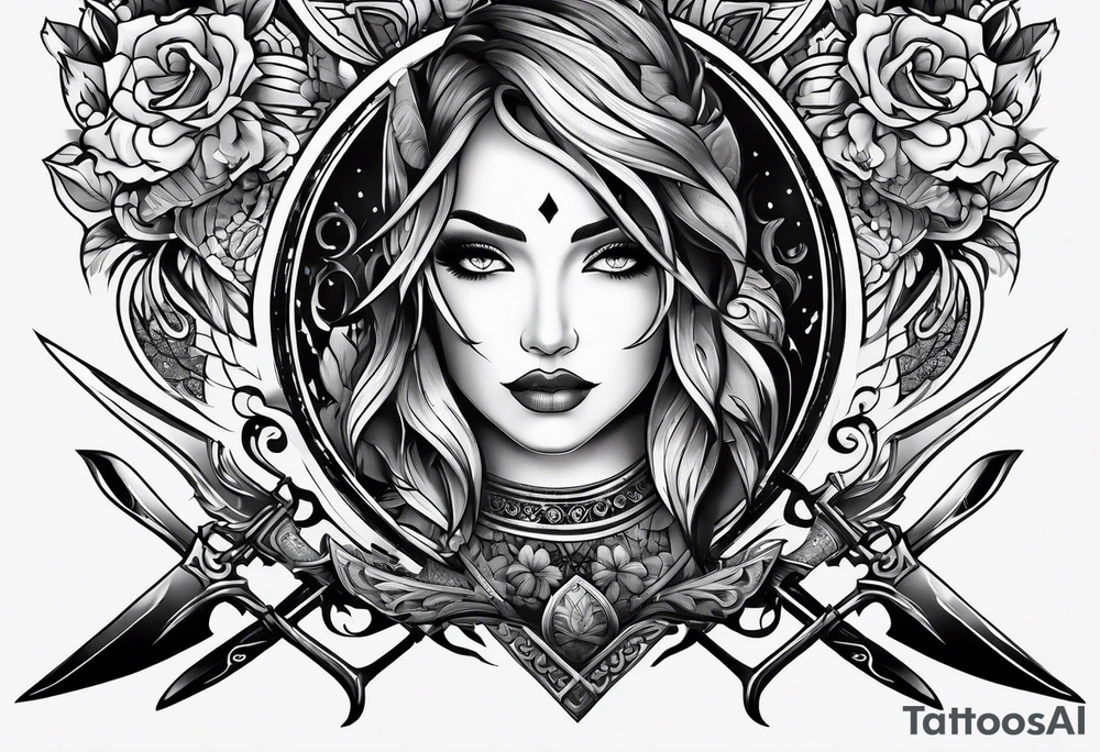 knife tattoo idea