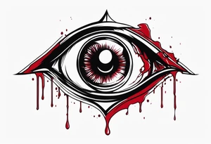 Bleeding Alucard eye tattoo idea