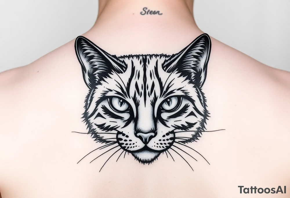 Black Cat tattoo idea
