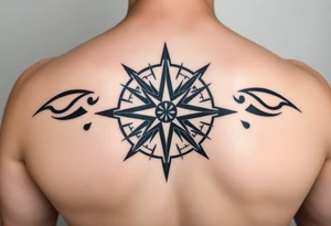 Compass rose tattoo idea