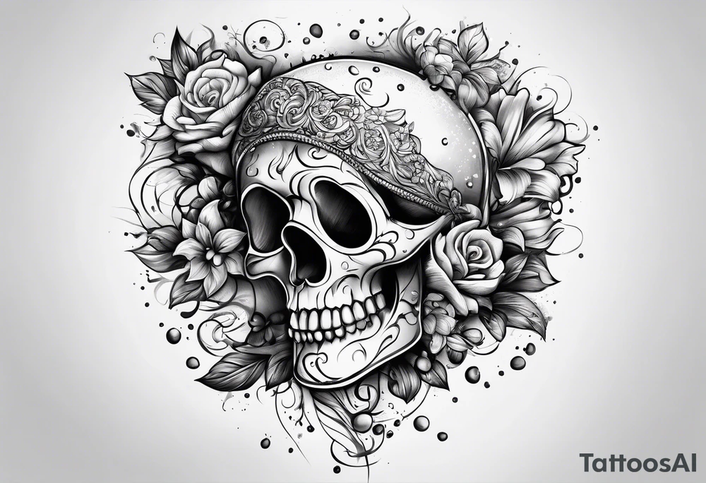 Packet of sugar spilling over tattoo idea