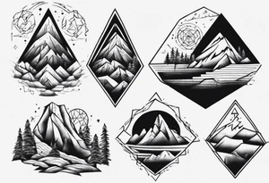 Old man on the mountain New Hampshire tattoo idea