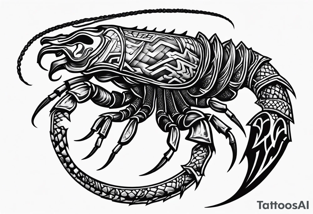 Trible scorpion tattoo idea