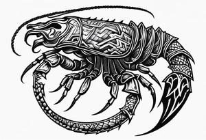 Trible scorpion tattoo idea
