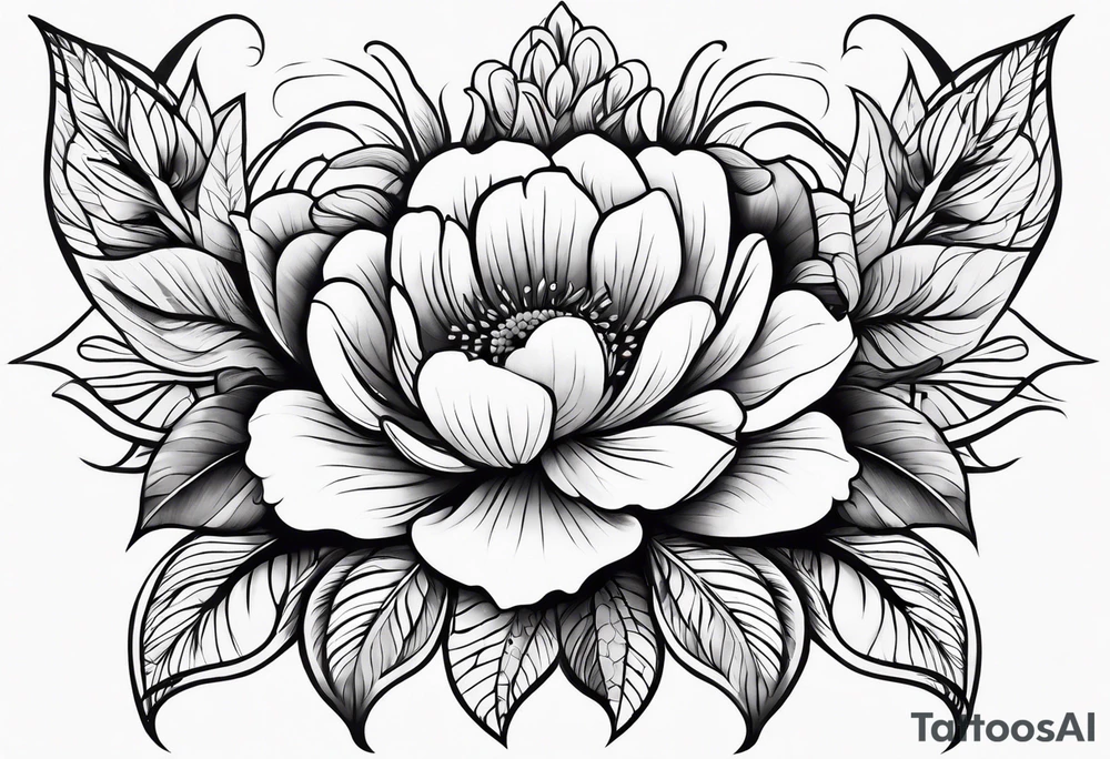 Flower full sleeve tattoo idea