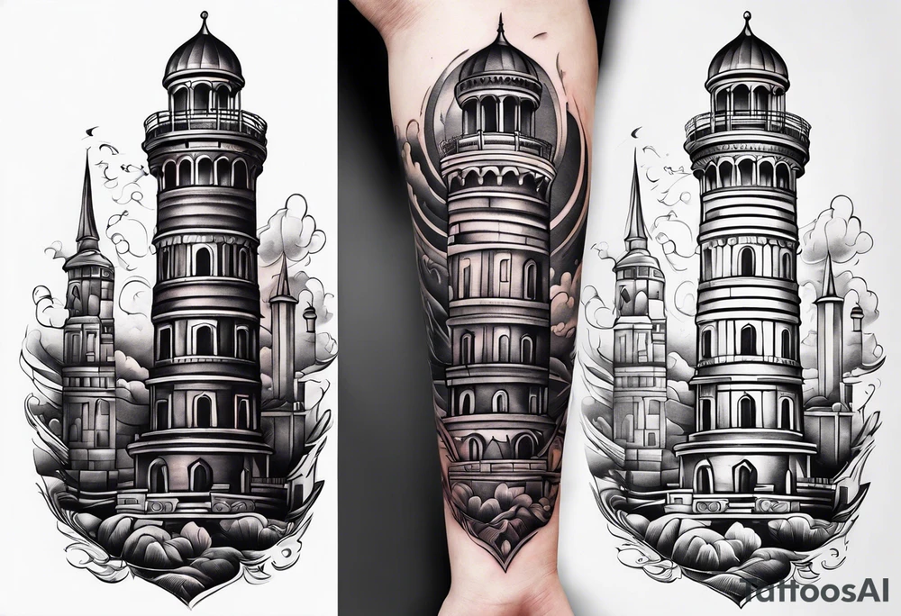 tower tattoo idea