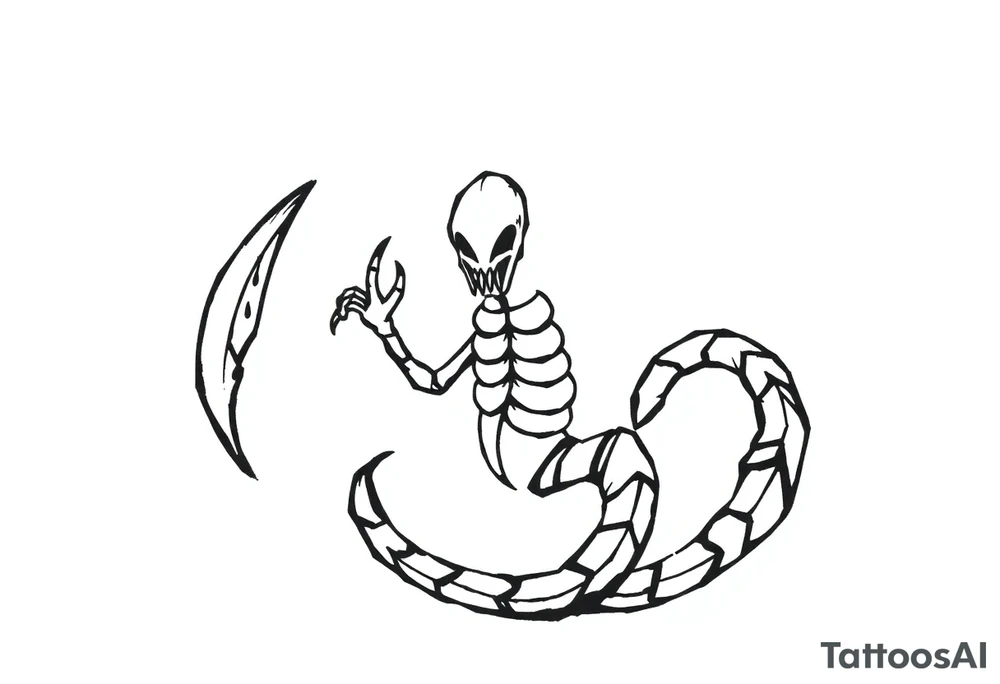 Scorpian tattoo idea