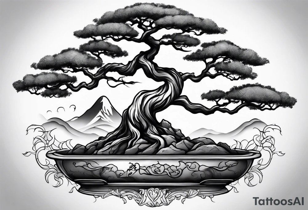 bonsai tattoo idea