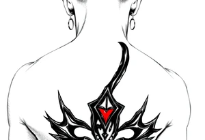 female fetish red latex dominatrix tattoo idea