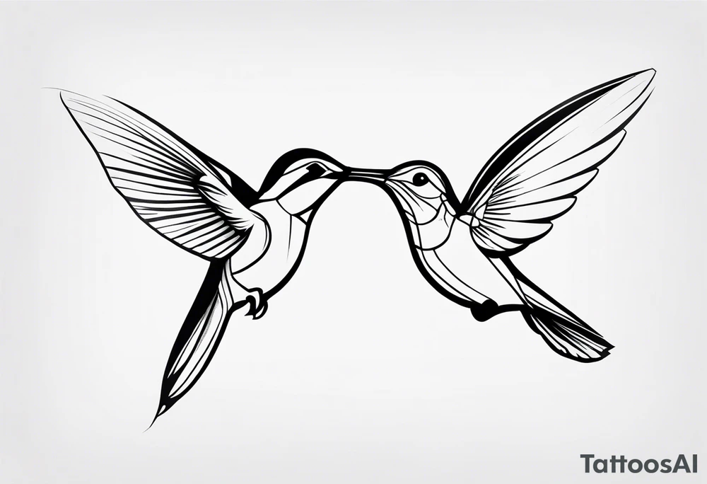 Hummingbird tattoo idea