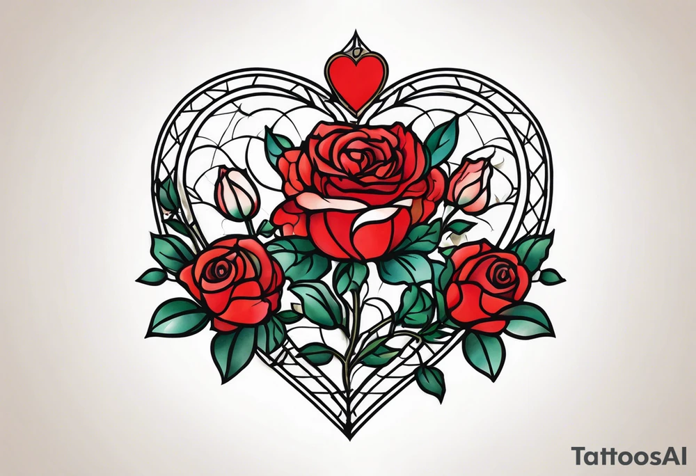 Leuchtturm Stacheldraht Rosen Herz tattoo idea
