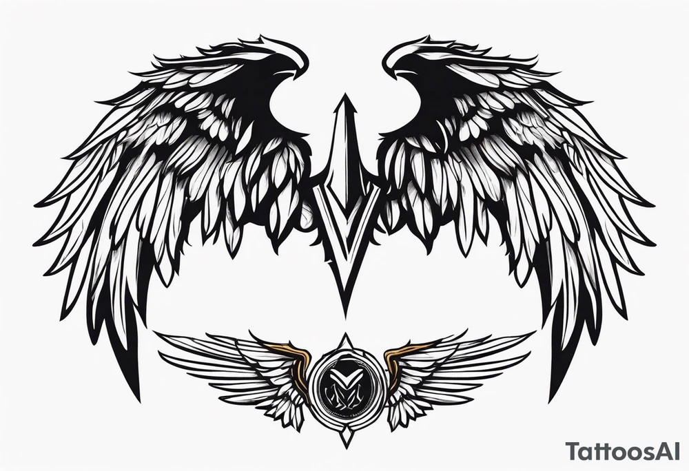 Valkyrie wings tattoo idea