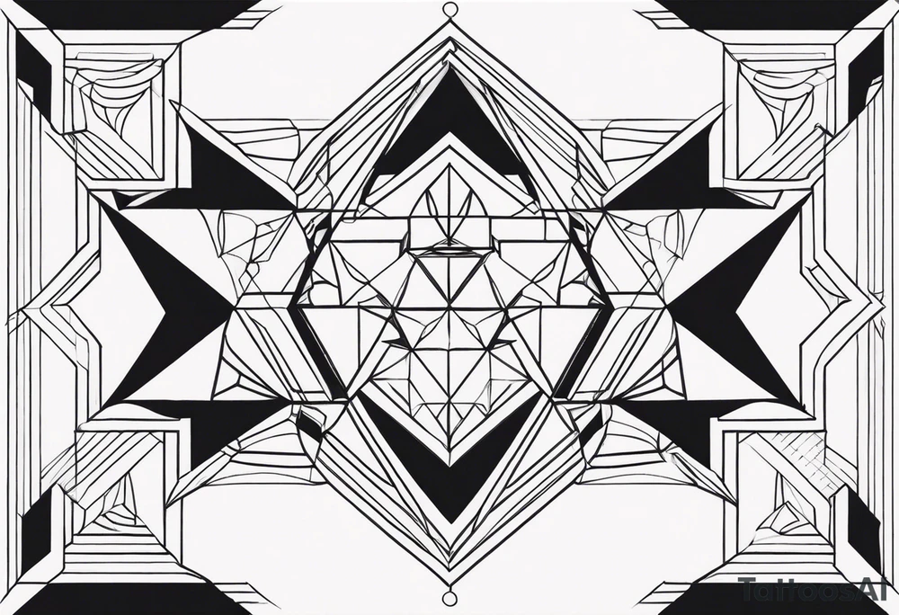 Geometric Shapes tattoo idea