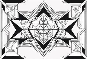 Geometric Shapes tattoo idea