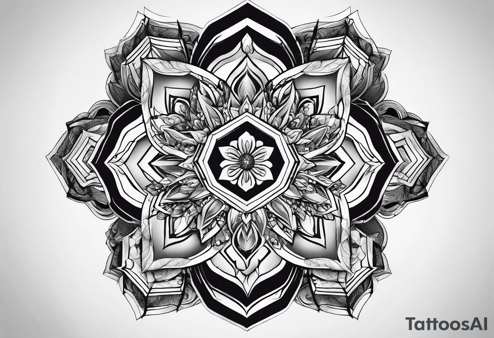 Hexagons tattoo idea