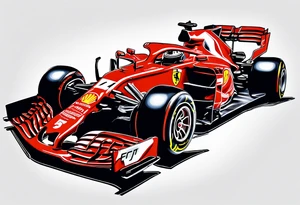 Formula 1 helment ferrari leclerc tattoo idea