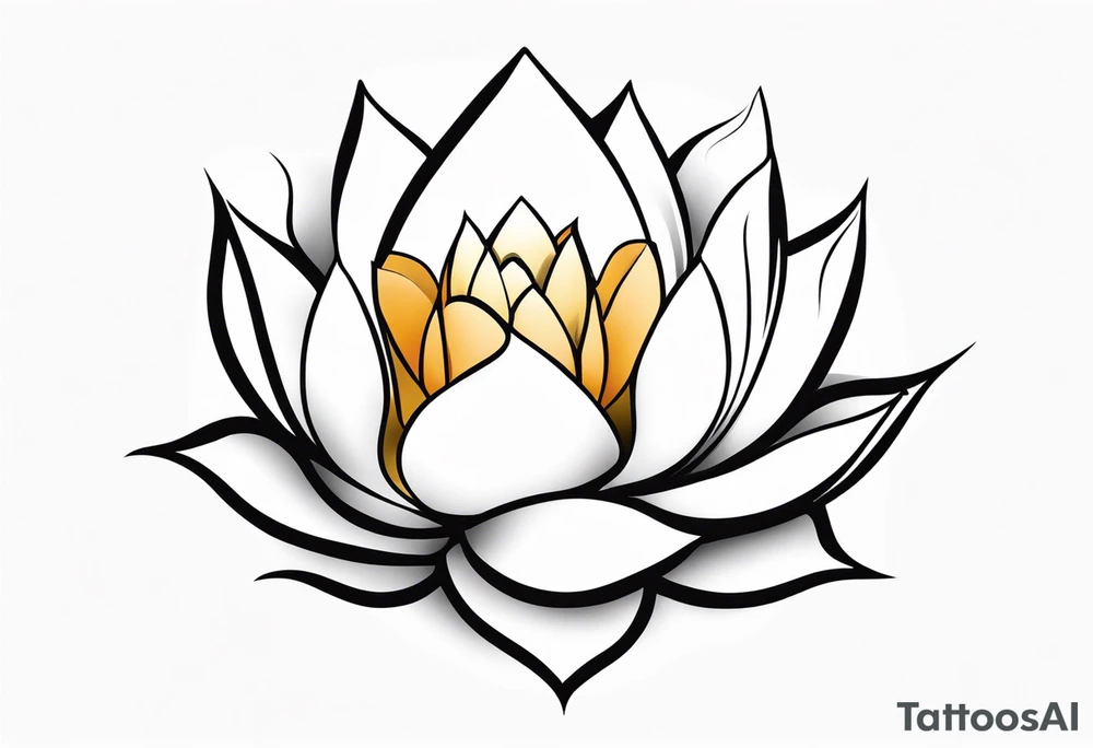 lotus flower, simple, beautiful tattoo idea