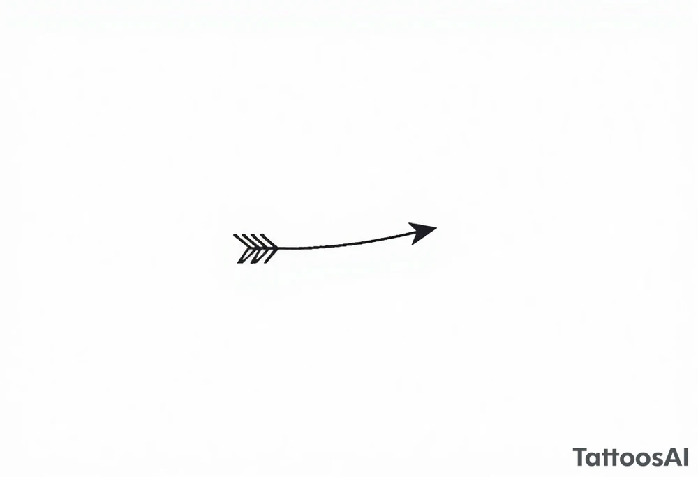 Generate Dark Black Arrow Tattoo For Neck tattoo idea