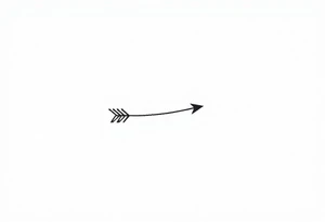 Generate Dark Black Arrow Tattoo For Neck tattoo idea