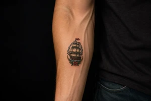 pirate ship tattoo idea