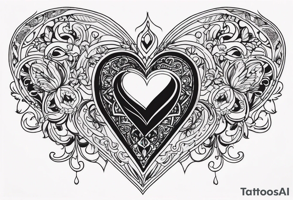 Heart tattoo idea