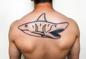 realistic hammerhead tattoo idea