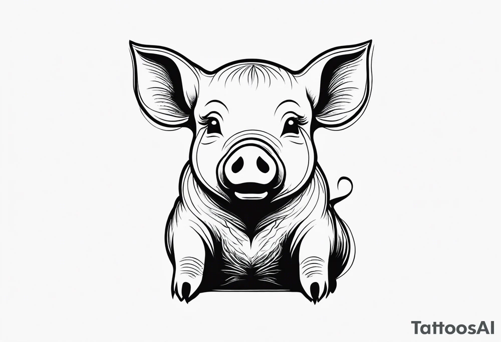 cute pig or piglet.
with text: "friends not food"
very thin lines tattoo idea cute pig or piglet.
with text: "friends not food"
very thin lines tattoo idea