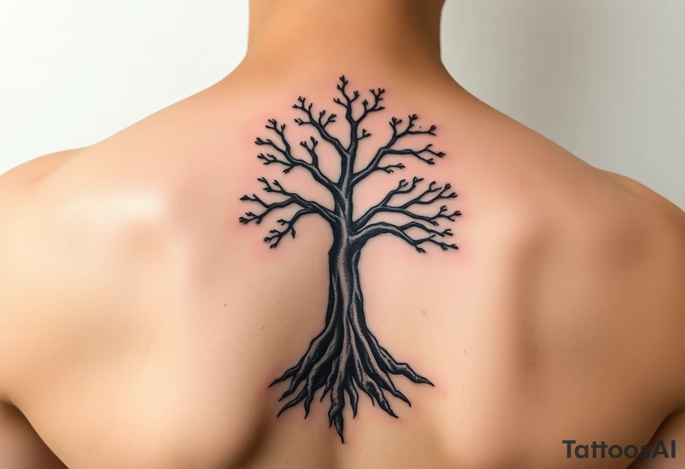 Tree of life one half Jamaican colours and one half Irish colours hand tattoo tattoo idea